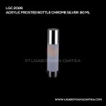 2026 Acrylic Frosted Bottle Chrome Silver 80 Ml