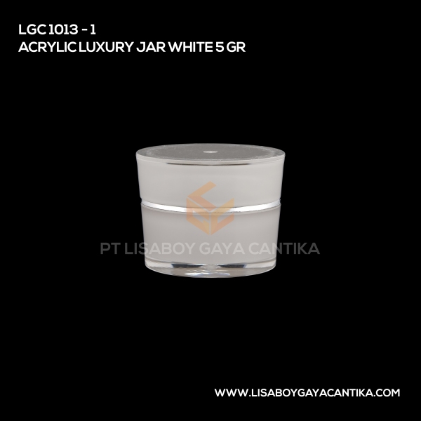 1013-1 Acrylic Luxury Jar White 5 Gr