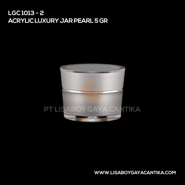 1013-2 Acrylic Luxury Jar Pearl 5 Gr