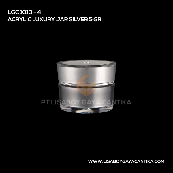 1013-4 Acrylic Luxury Jar Silver 5 Gr
