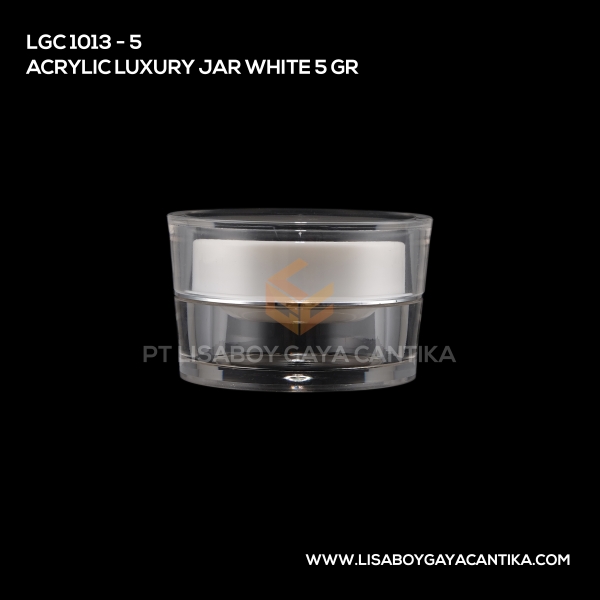 1013-5 Acrylic Luxury Jar White 5 Gr