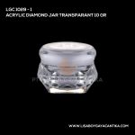 1029-1 Acrylic Diamond Jar Transparant 10 Gr