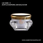 1029-3 Acrylic Diamond Jar Gold 10 Gr