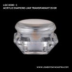 1030-1 Acrylic Diamond Jar Transparant 15 Gr