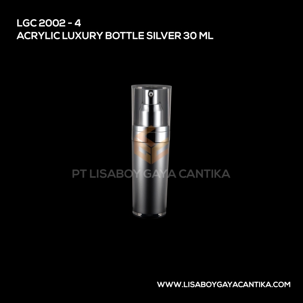2002-4 Acrylic Luxury Bottle Silver 30ml