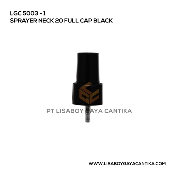 5003-1 Sprayer Neck 20 Full Cap Black