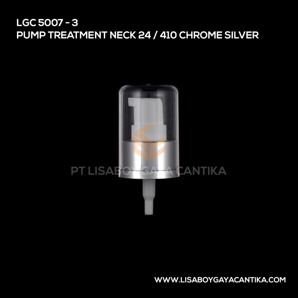 5007-3 Pump Treatment Neck 24 410 Chrome Silver
