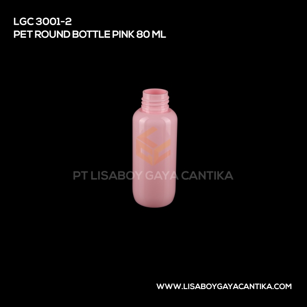 3001-2 Pet Round Bottle Pink 80ml