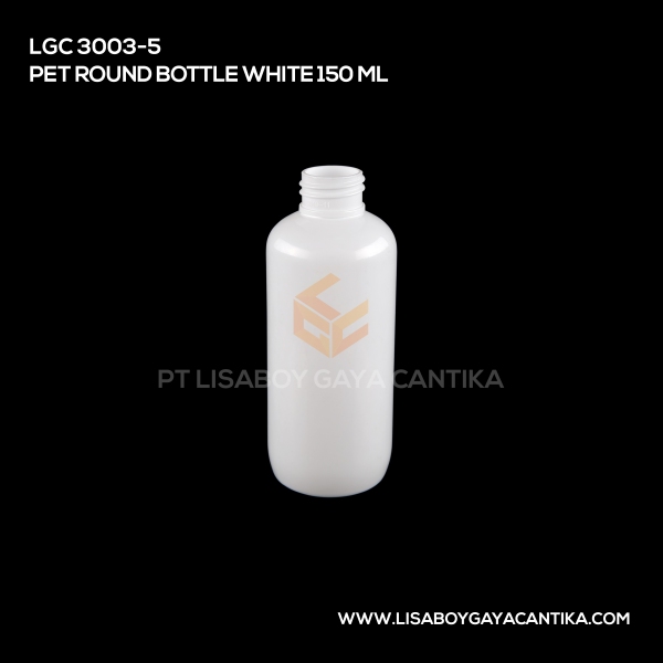 3003-5 Pet Round Bottle White 150ml