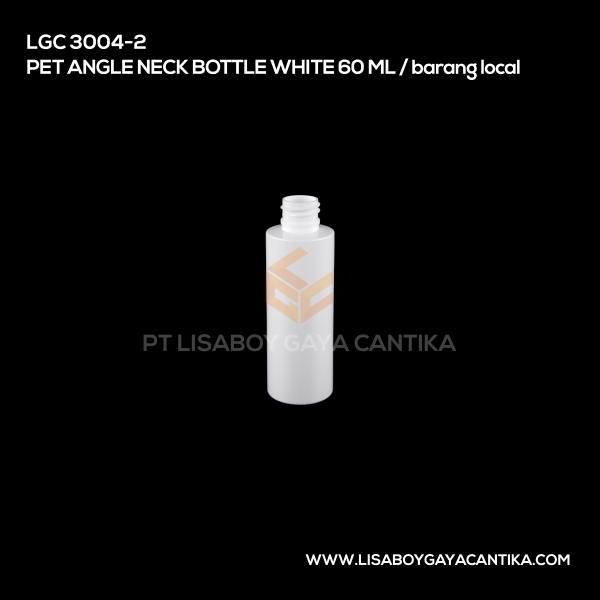 3004-2 Pet Angle Neck Bottle White 60ml