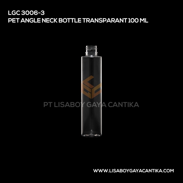 3006-3 Pet Angle Neck Bottle Transparant 100ml