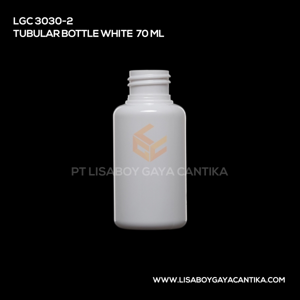 3030-2 Tubular Bottle White 70ml