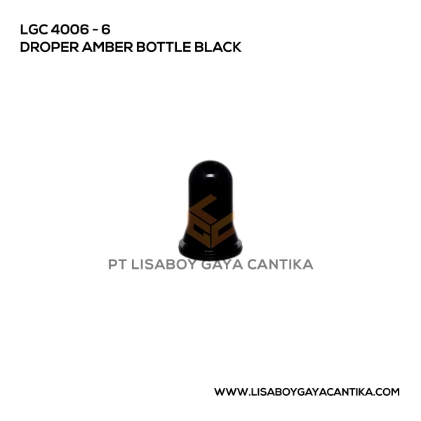 4006-6 Dropper Amber Bottle Black