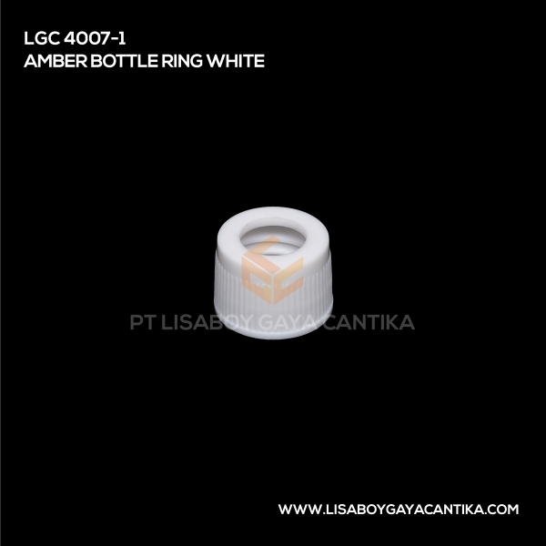 4007-1 Amber Bottle Ring White