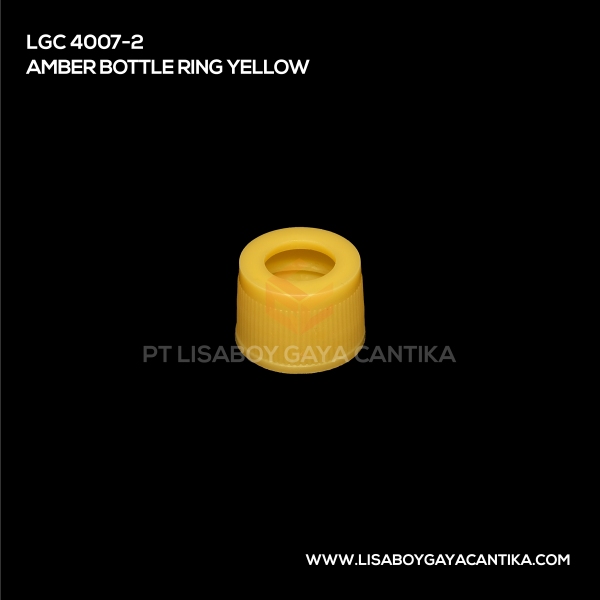 4007-2 Amber Bottle Ring Yellow