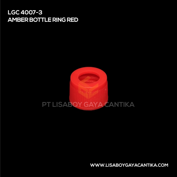 4007-3 Amber Bottle Ring Red