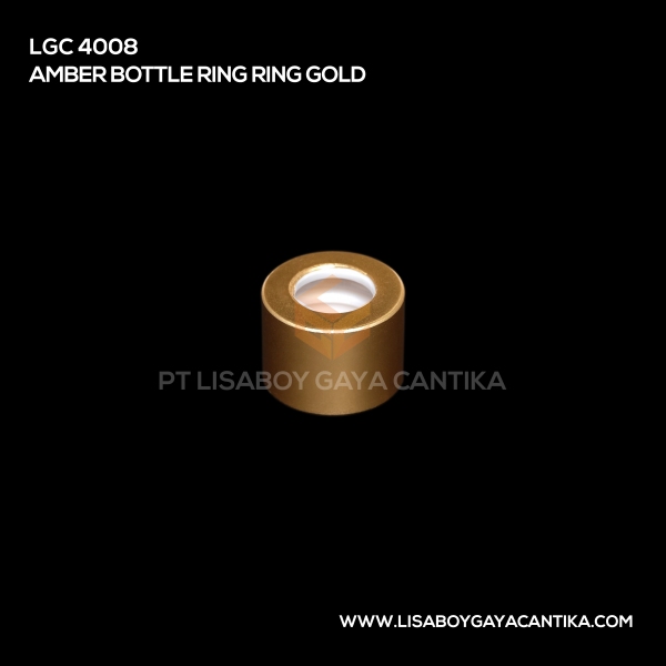 4008 Amber Bottle Ring Ring Gold