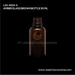 4013-3 Amber Glass Brown Bottle 30ml