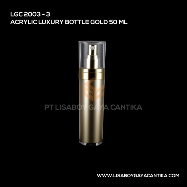 2003-3 Acrylic Luxury Bottle Gold 50ml