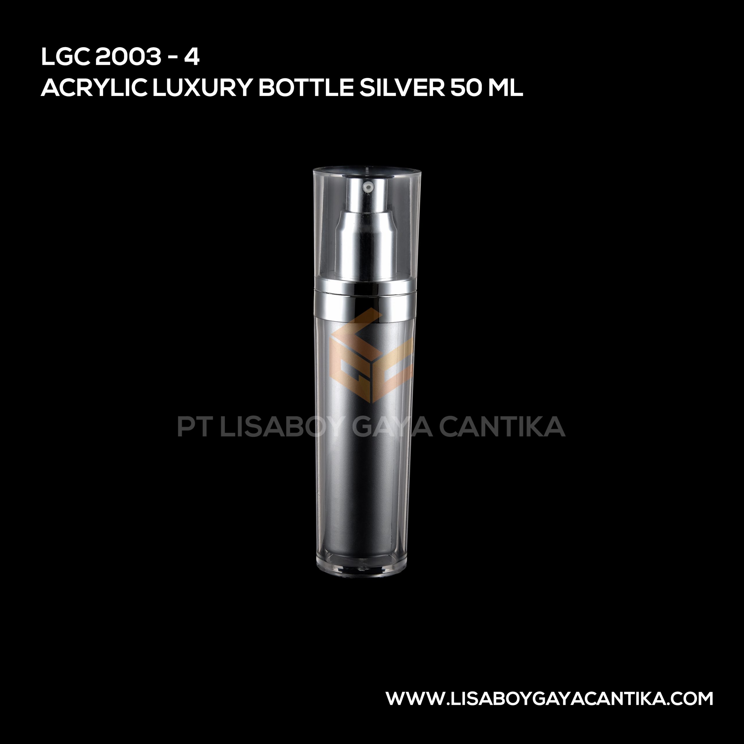 2003-4 Acrylic Luxury Bottle Silver 50ml