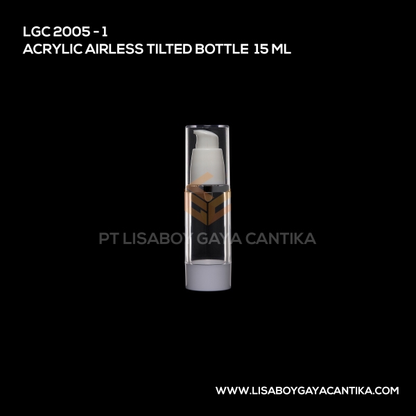 2005-1 Acrylic Airless Tilted Bottle 15 Ml