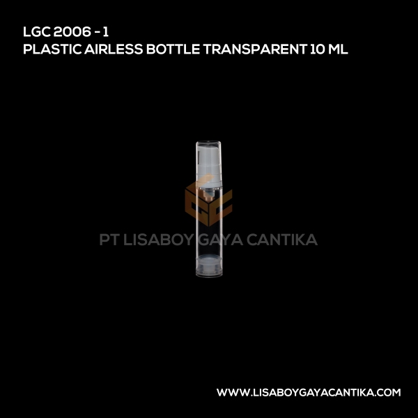 2006-1 Plastic Airless Bottle Transparant 10ml