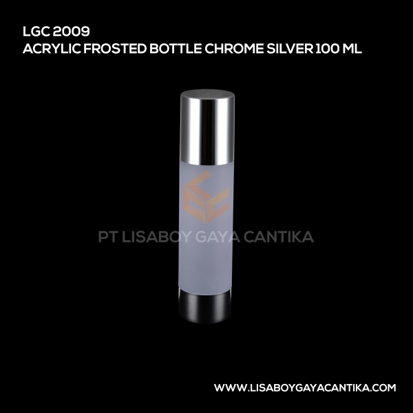 2009 Acrylic Frosted Bottle Chrome Silver 100 Ml
