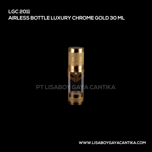 2011 Airless Bottle Luxury Chrome Gold 30 Ml