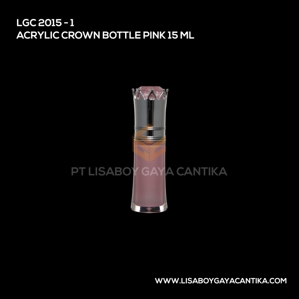 2015-1 Acrylic Crown Bottle Colour Pink 15 Ml