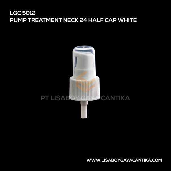 5012 Pump Treatment Neck 24 Half Cap White