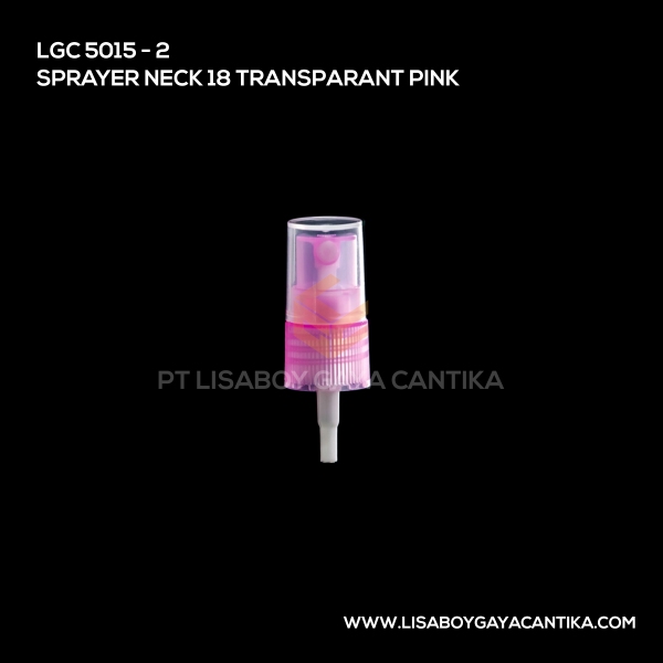 5015-2 Sprayer Neck 18 Transparant Pink