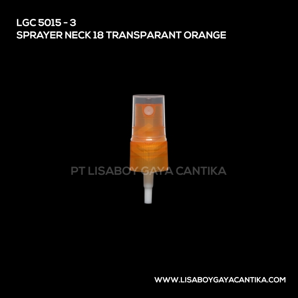 5015-3 Sprayer Neck 18 Transparant Orange