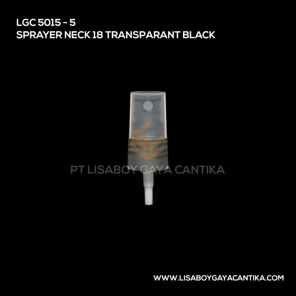 5015-5 Sprayer Neck 18 Transparant Black