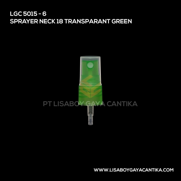 5015-6 Sprayer Neck 18 Transparant Green