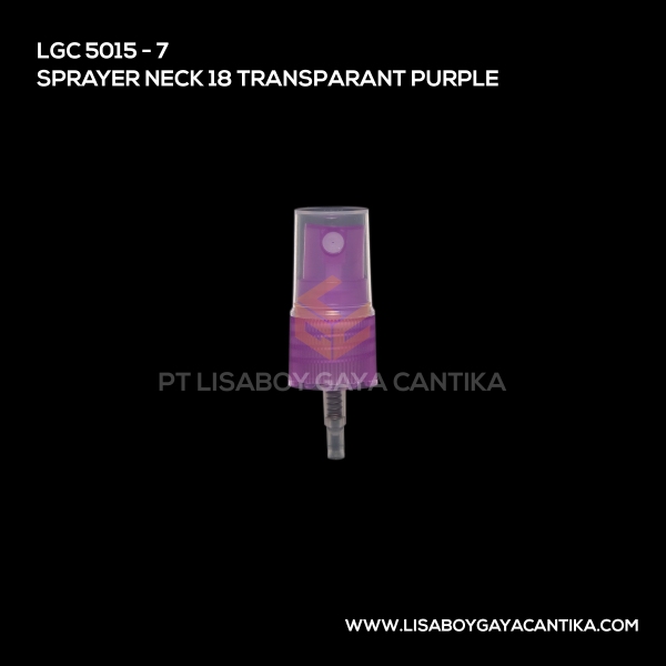 5015-7 Sprayer Neck 18 Transparant Purple