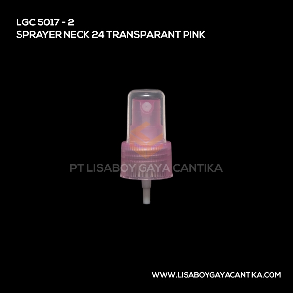 5017-2 Sprayer Neck 24 Transparant Pink