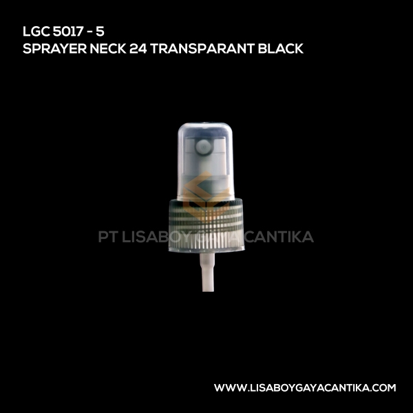 5017-5 Sprayer Neck 24 Transparant Black