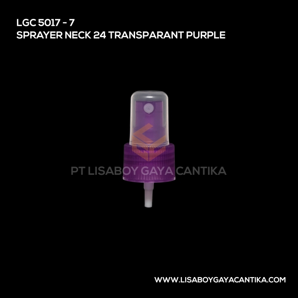 5017-7 Sprayer Neck 24 Transparant Purple