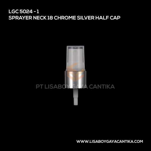 5024-1 Sprayer Neck 18 Chrome Silver Half Cap