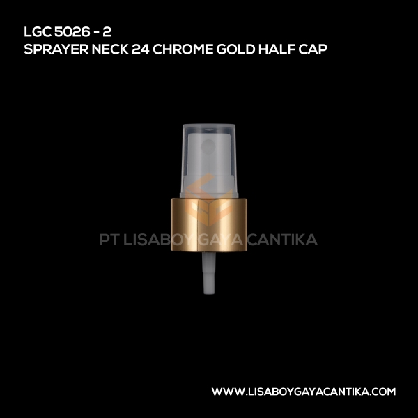 5026-2 Sprayer Neck 24 Chrome Gold Half Cap