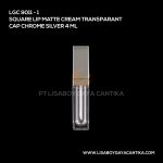 9011-1 Square Lip Matte Cream Transparant Cap Chrome Silver 4ml