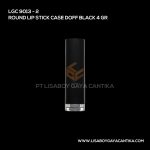 9013-2 Round Lip Stick Case Shiny Black 4 Gr