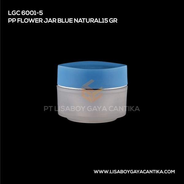 6001-5 Pp Flower Jar Purple Natural 15gr