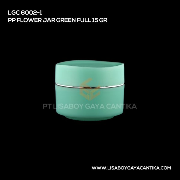 6002-1 Pp Flower Jar Green Full 15 Gr