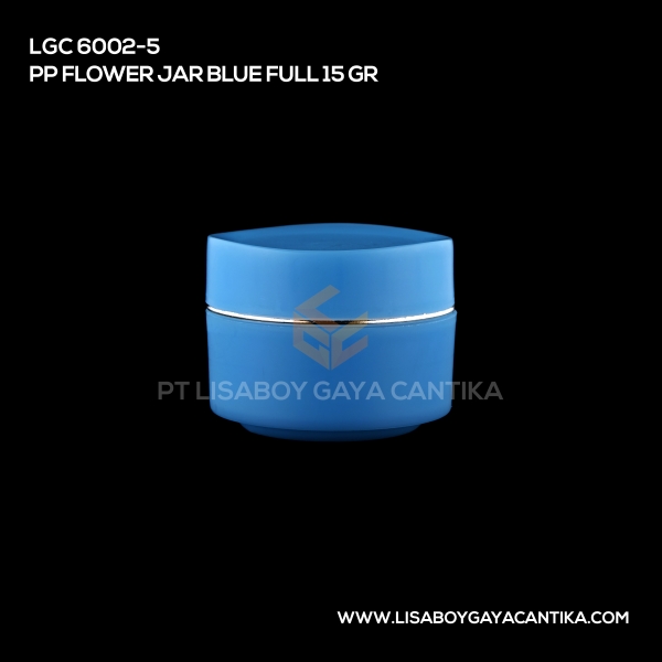 6002-5 Pp Flower Jar Blue Full 15 Gr