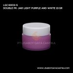 6003-5 Double Pk Jar Light Purple and White 15 Gr