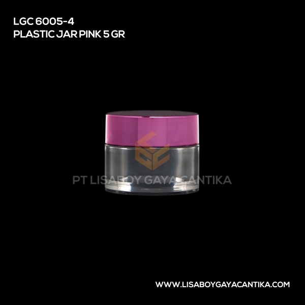 6005-4 Plastic Jar Pink 5 Gr