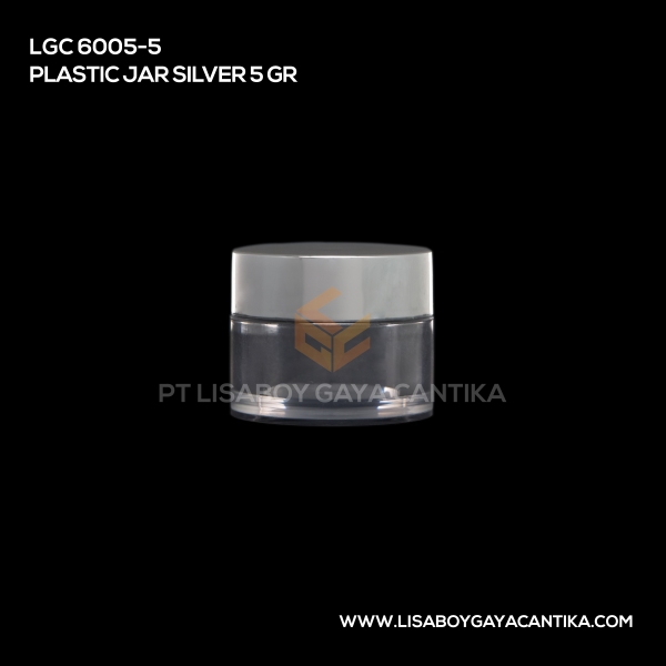 6005-5 Plastic Jar Silver 5 Gr
