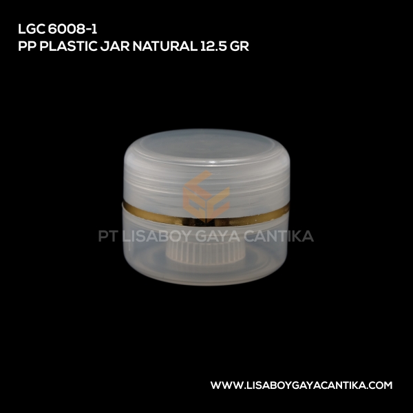 6008-1 Pp Plastic Jar Natural 12.5 Gr