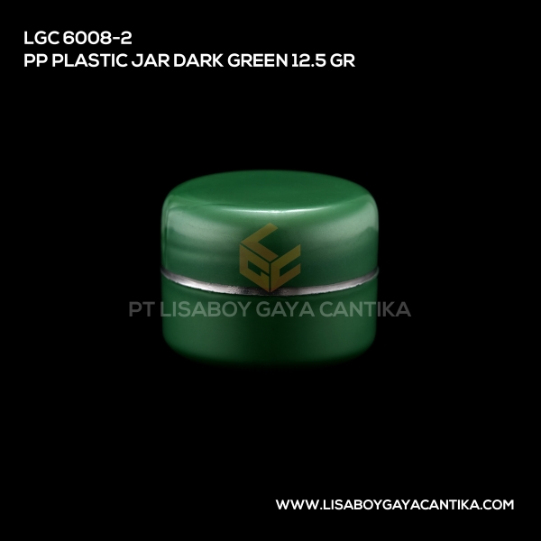6008-2 Pp Plastic Jar Dark Green 12.5 Gr